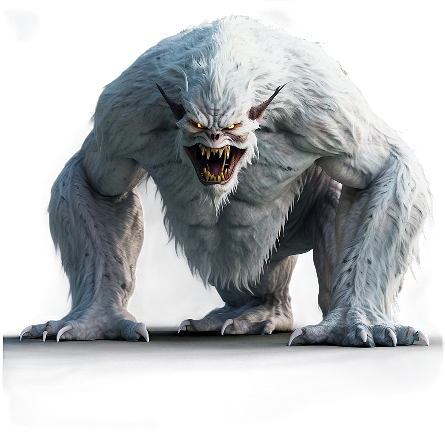 White Monster In Cave Png Nyt35