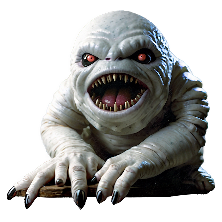 White Monster Under Bed Png Rqe