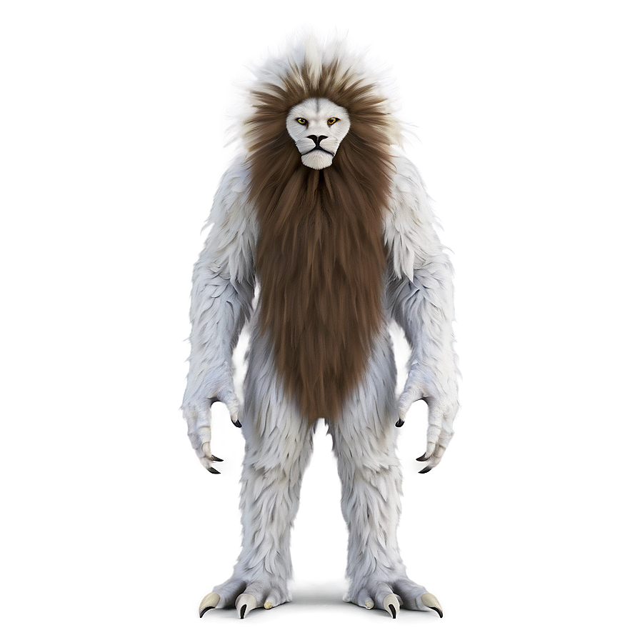 White Monster With Fur Png Jye98