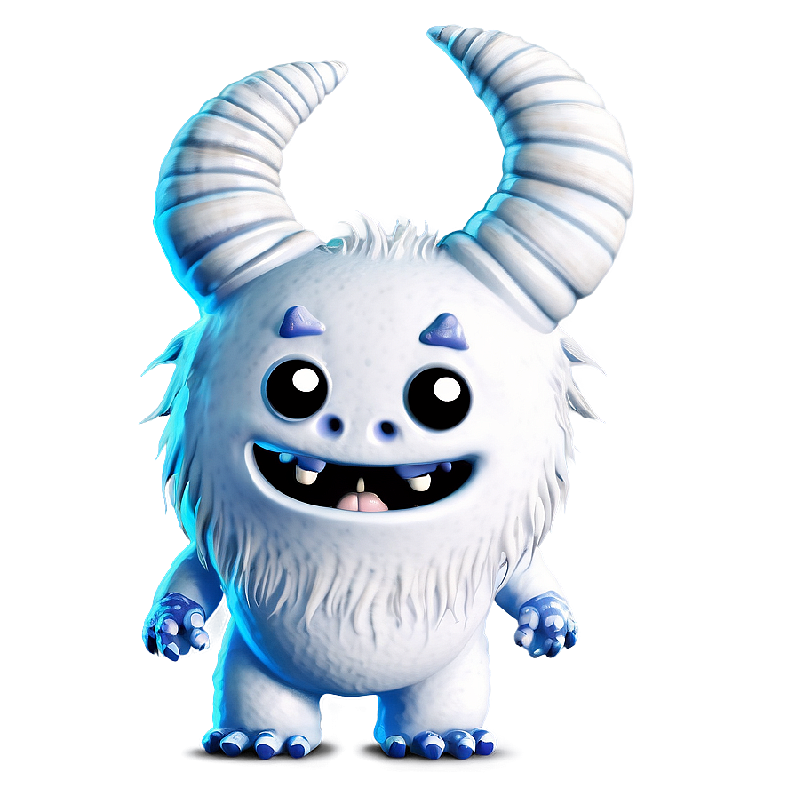 White Monster With Horns Png 11