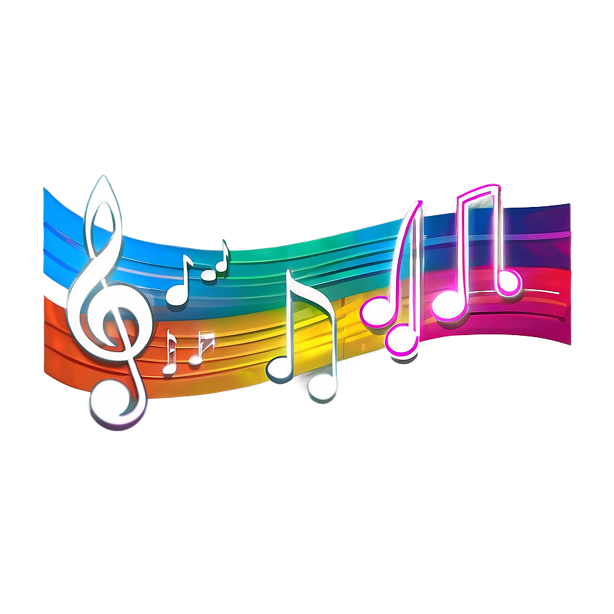 White Music Note For Presentations Png 33