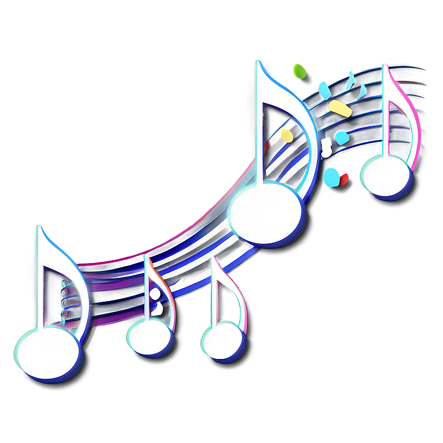 White Music Note Vector Png 30