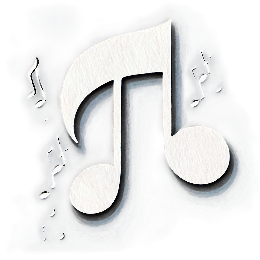 White Music Note Watercolor Png Uhl