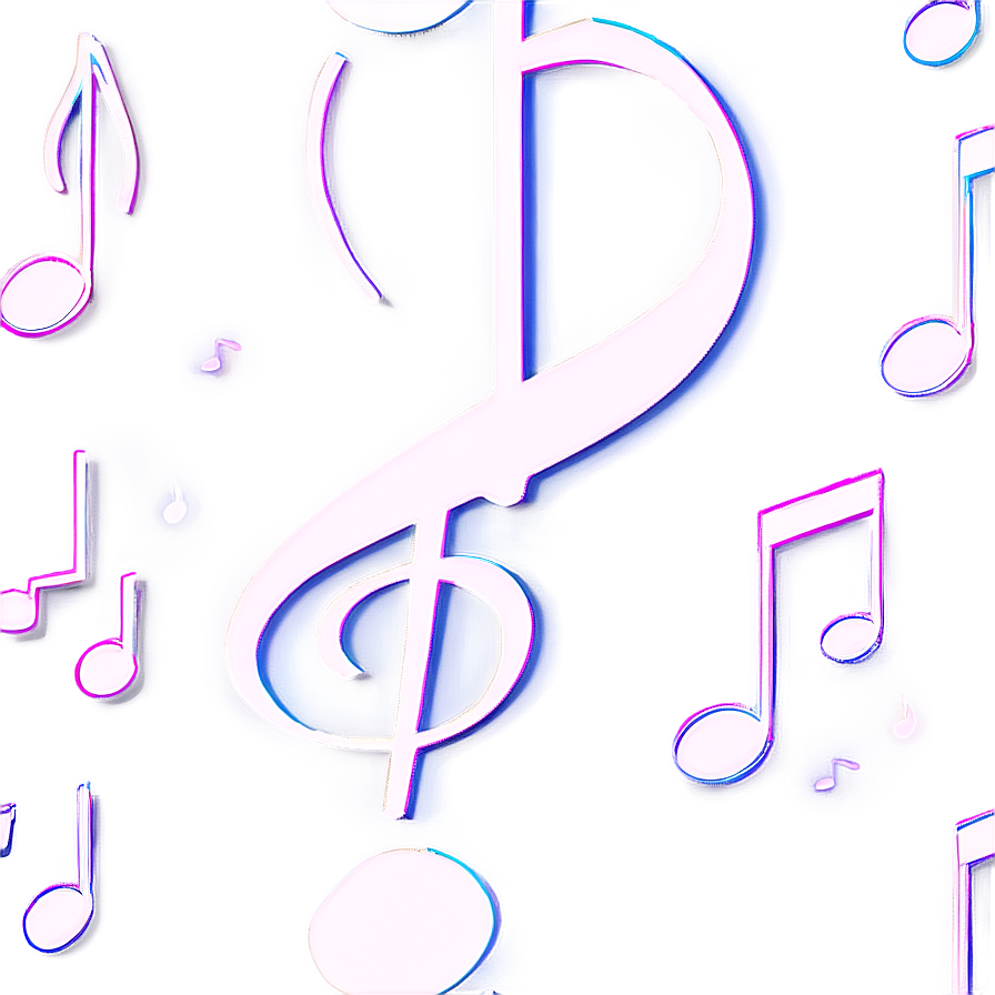 White Music Notes Clipart Png 32