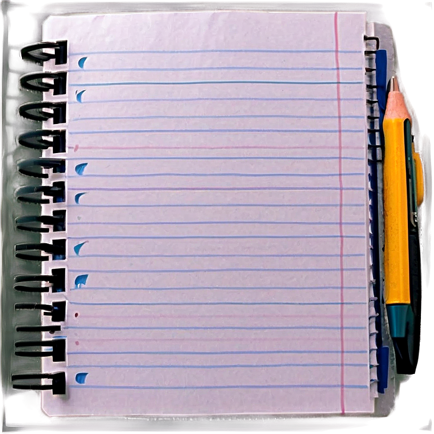 White Notebook Paper Png 76