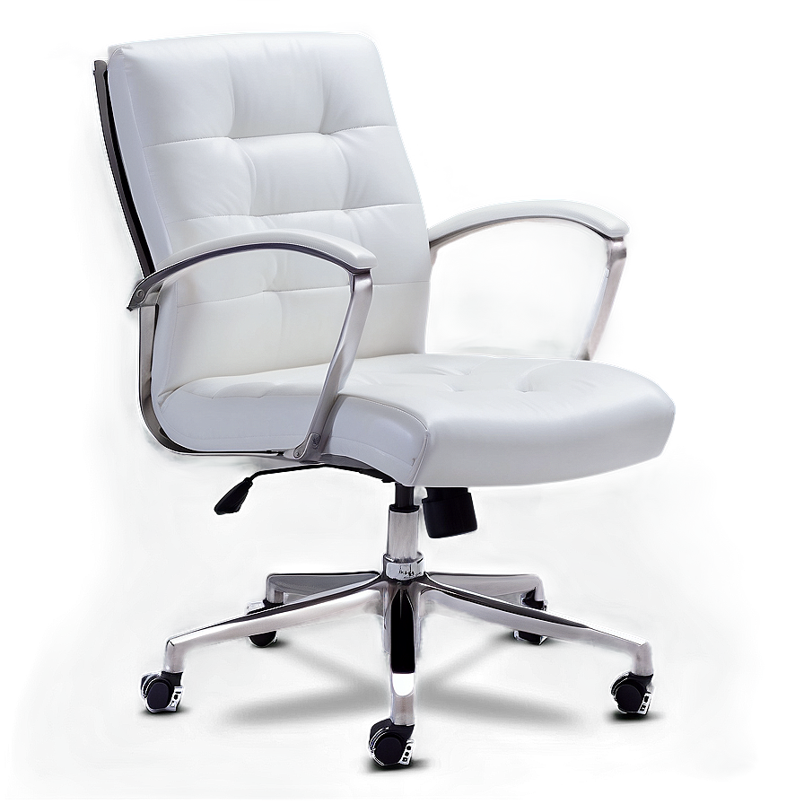 White Office Chair Png 05252024