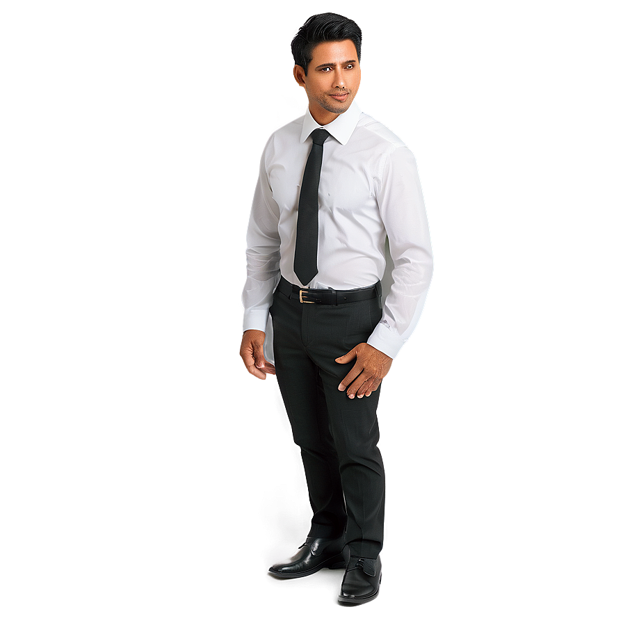 White Office Shirt Png Phc68