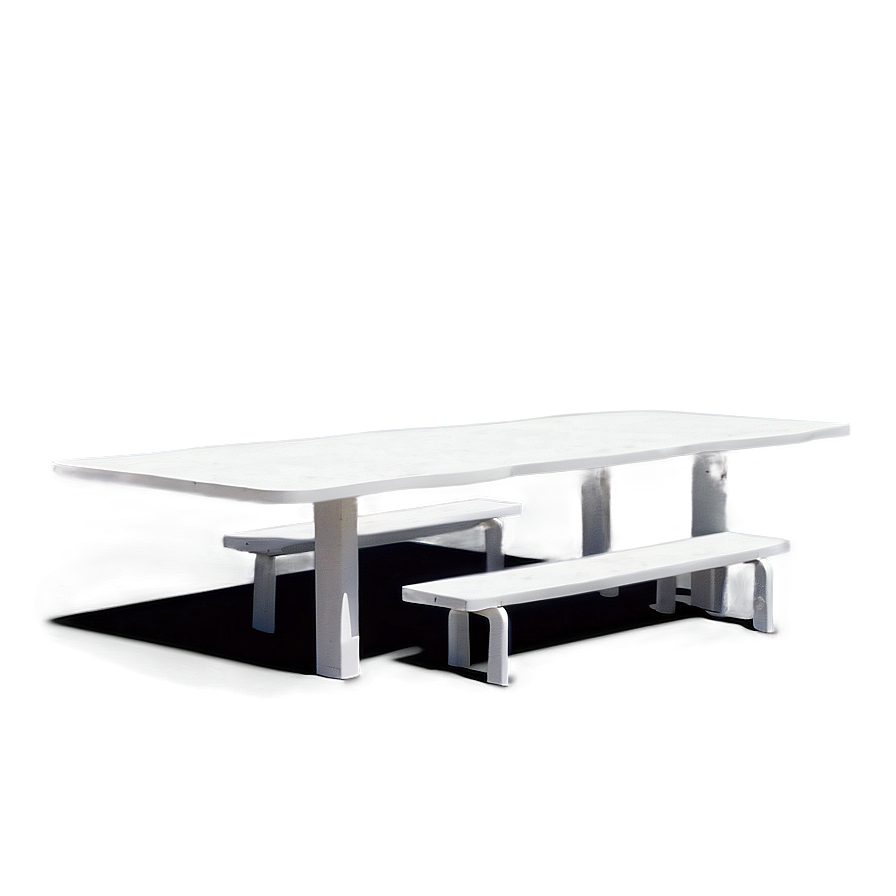 White Outdoor Table Png 06122024