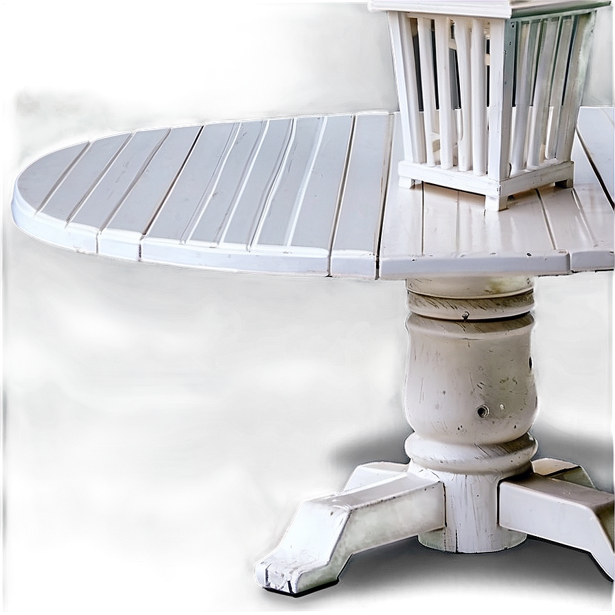 White Outdoor Table Png Stn