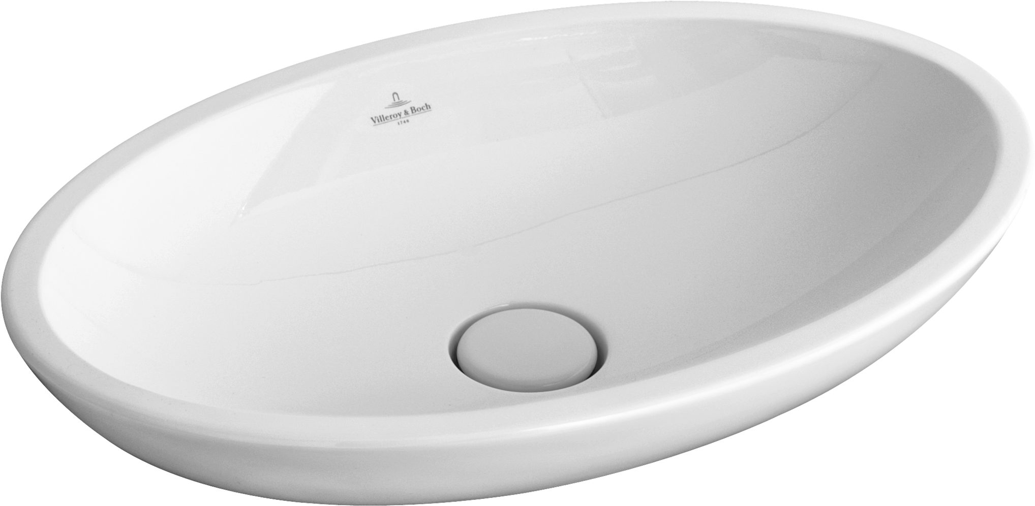 White Oval Bathroom Sink