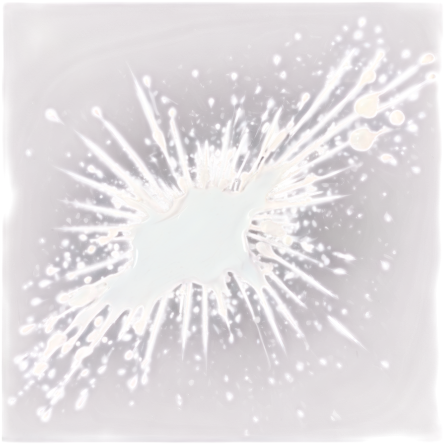 White Paint Splatter Decoration Png Emv98