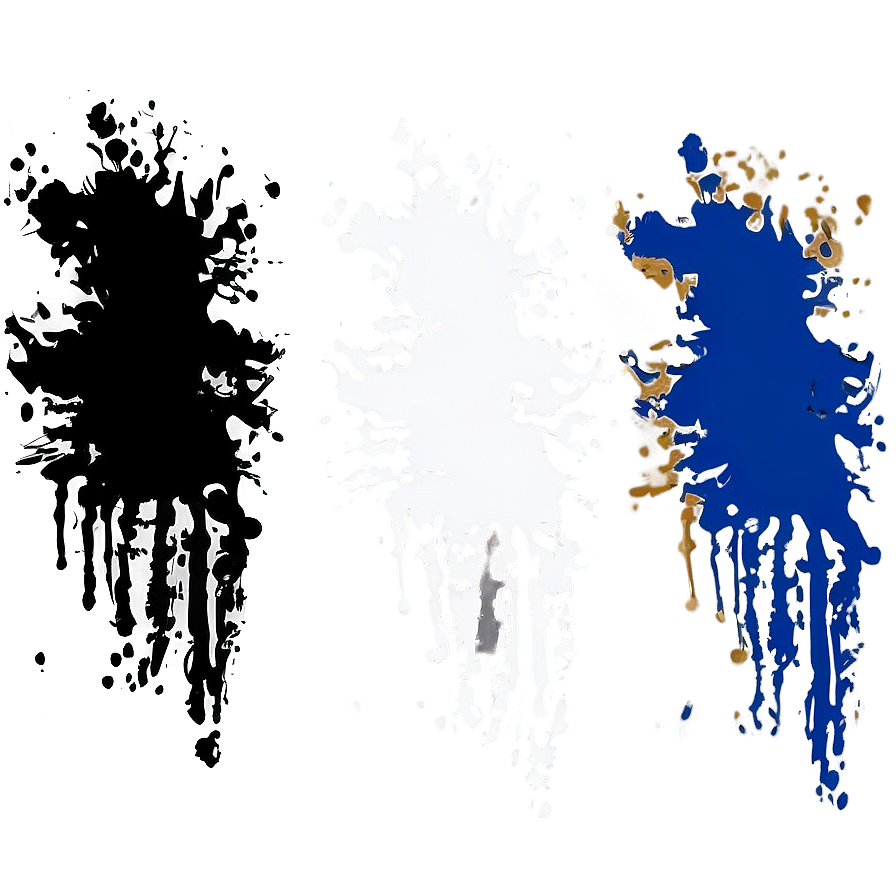 White Paint Splatter For Crafts Png Kql