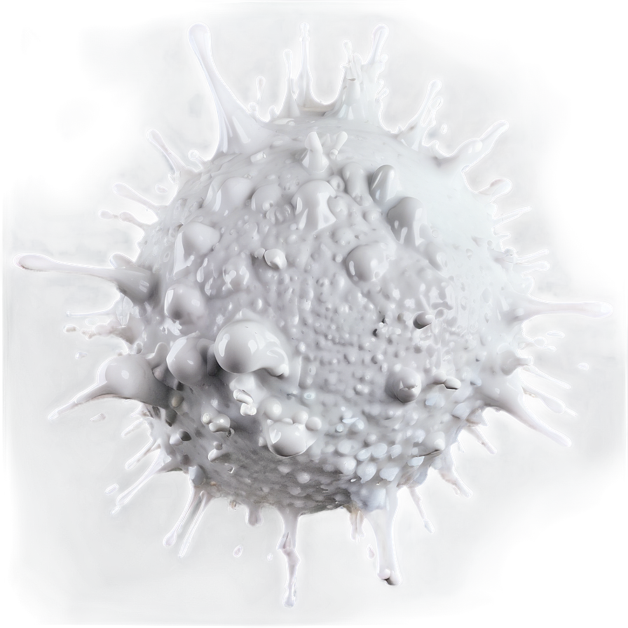 White Paint Splotch Png 45