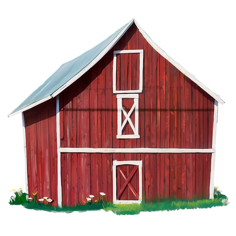 White Painted Barn Png Unj70