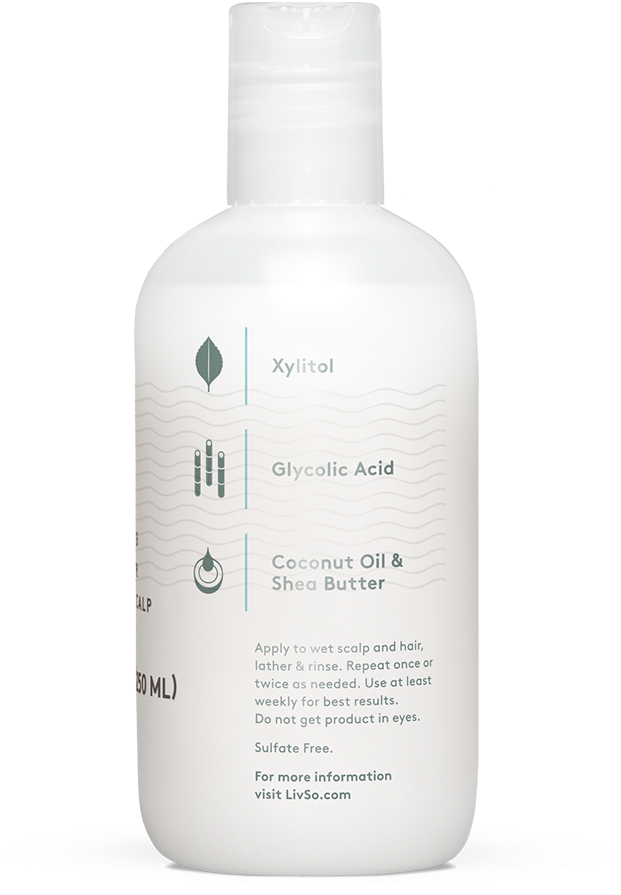 Livso Shampoo Bottle Back Label Sunscreen- - Plastic Bottle, HD Png Download PNG with transparent background