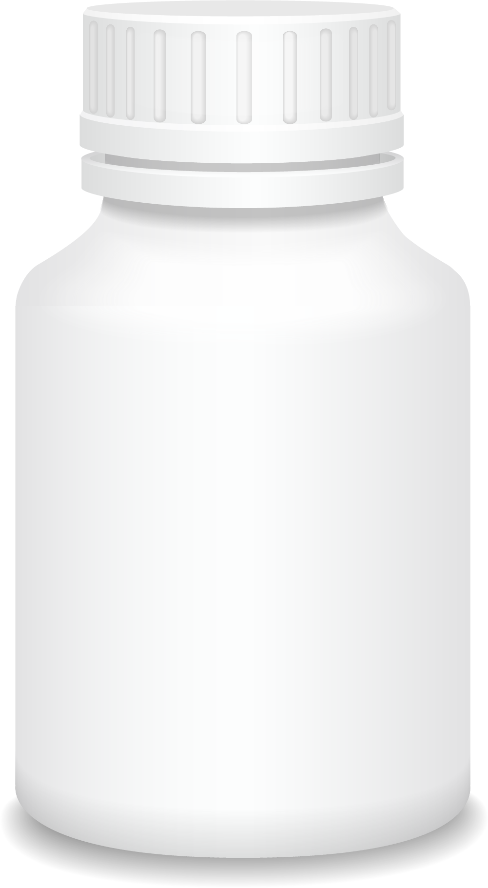 White Plastic Medicine Bottle