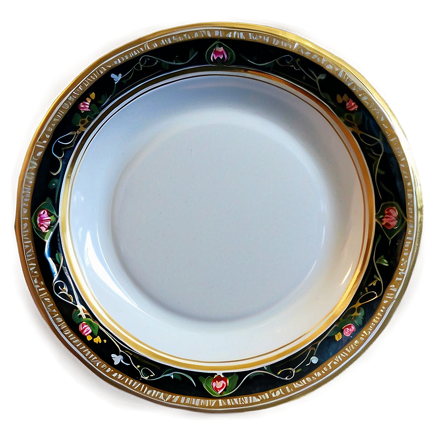 White Plate For Fine China Collection Png 06212024