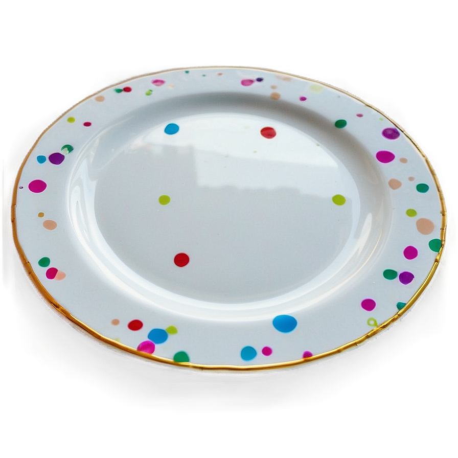 White Plate For Special Occasions Png 06212024