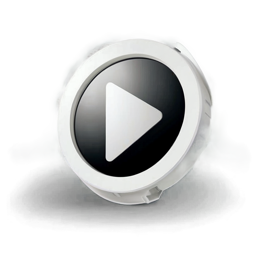 White Play Button Logo Png 06212024