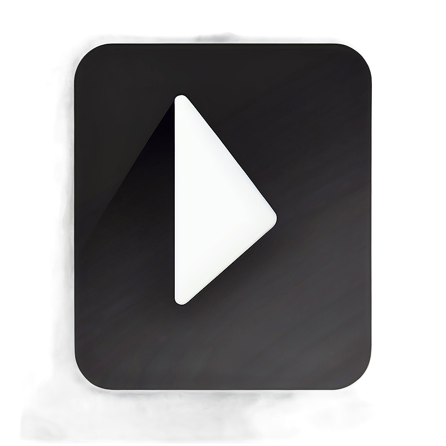 White Play Button Symbol Png Pev49