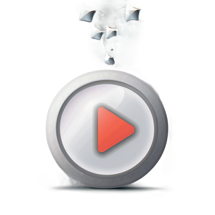 White Play Button Vector Png 22