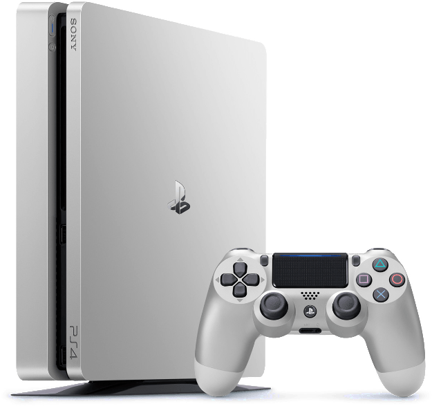 Silver Ps4 Slim, HD Png Download PNG with transparent background