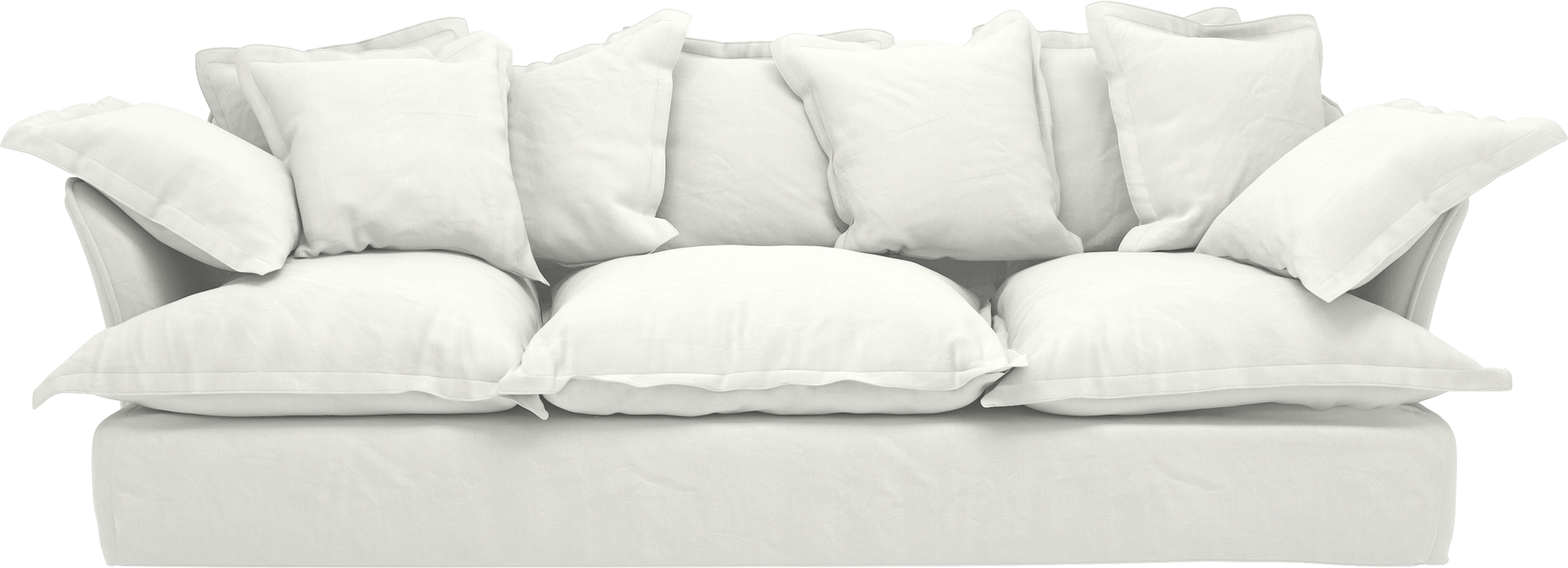 Coconut Linen Song Large Sofa'Class='lazyload Lazyload - Large Sofa Cushions, HD Png Download PNG with transparent background