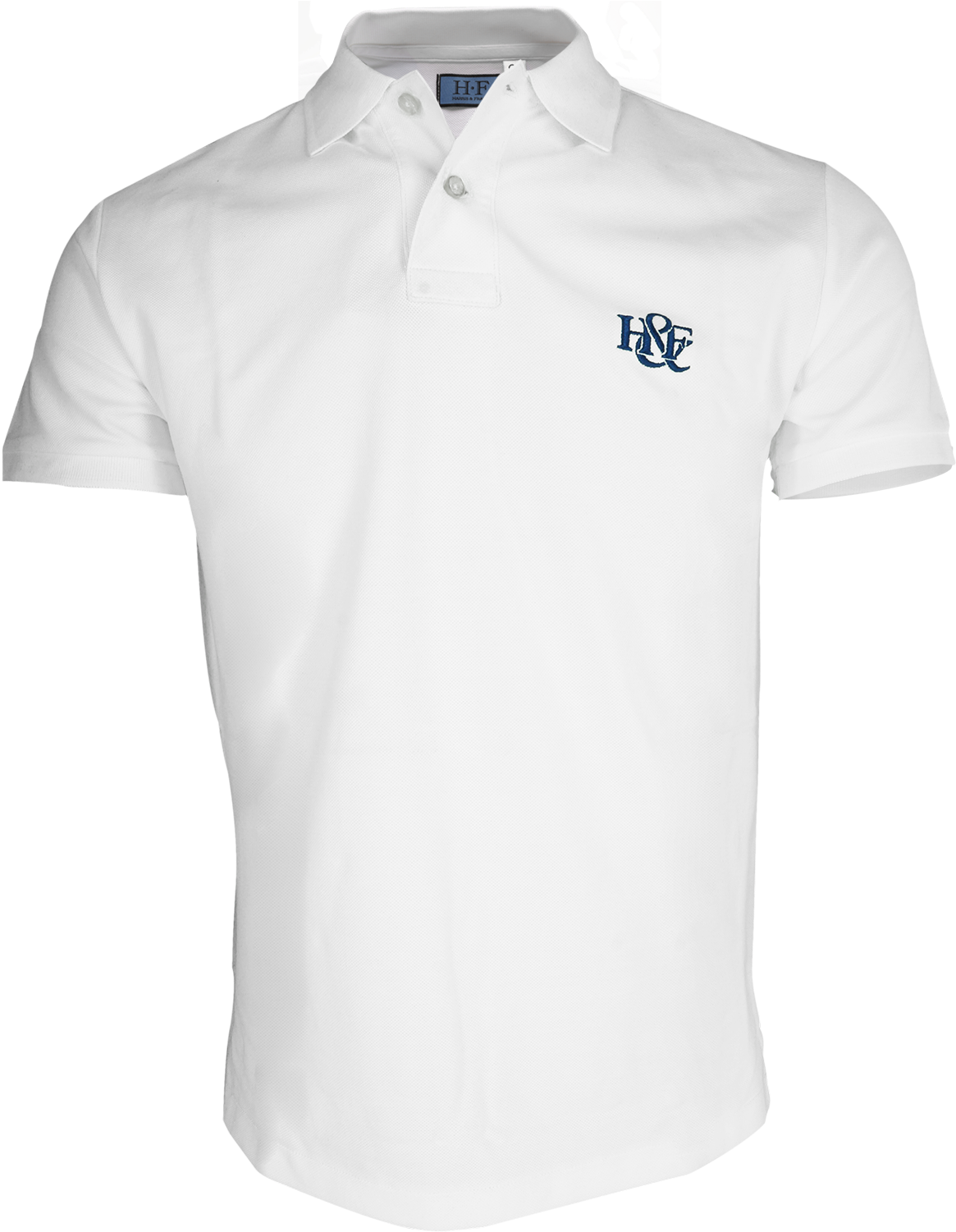 White Polo Shirt Embroidered Logo