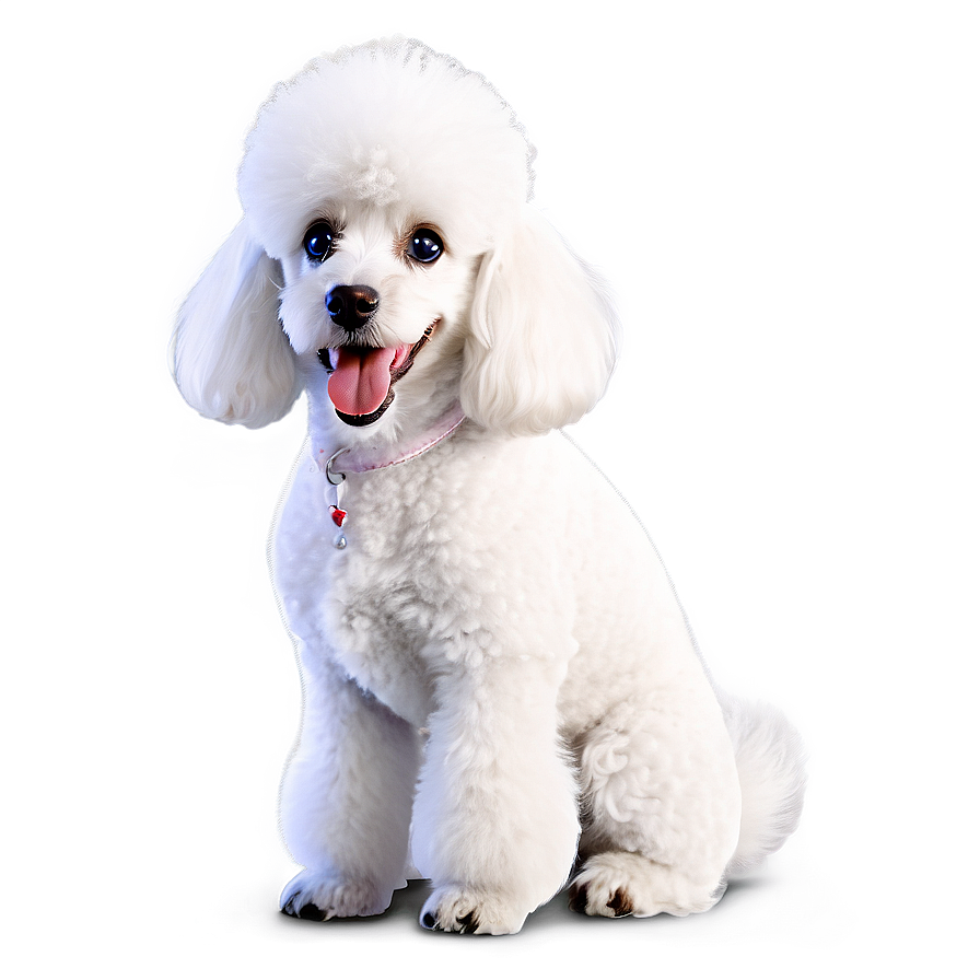 White Poodle Cartoon PNG ahl27 PNG with transparent background