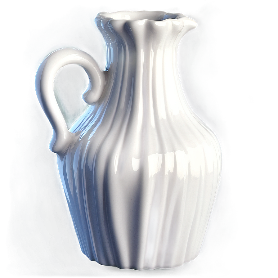 White Porcelain Jug Png 06262024