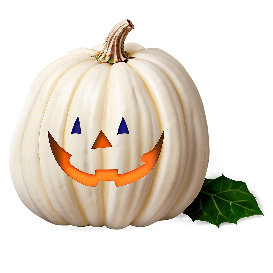 White Pumpkin Decoration Png 06212024