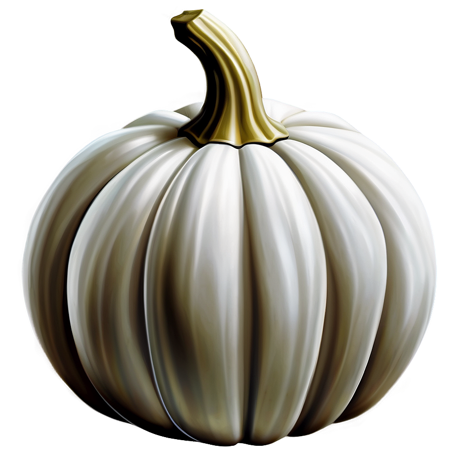 White Pumpkin Illustration PNG 06212024 PNG image with a transparent background, free high-resolution download