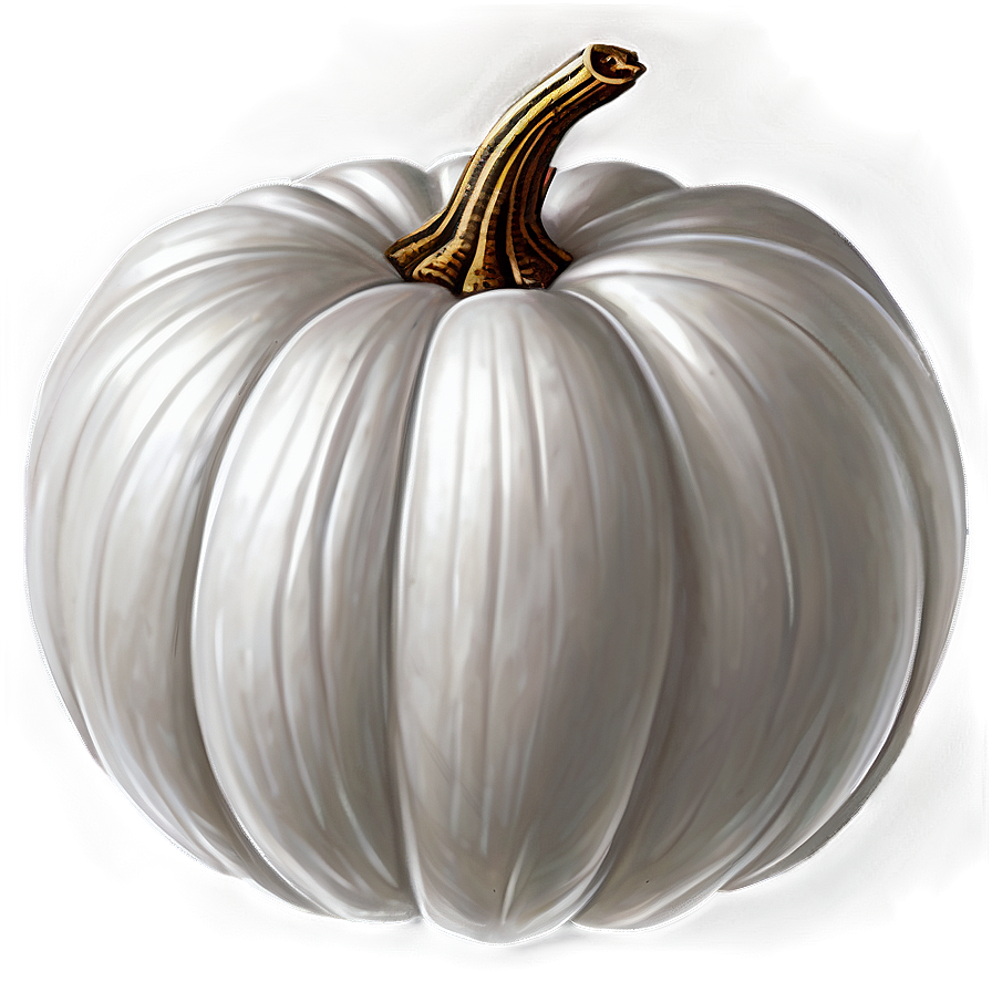 White Pumpkin Illustration Png Epf43