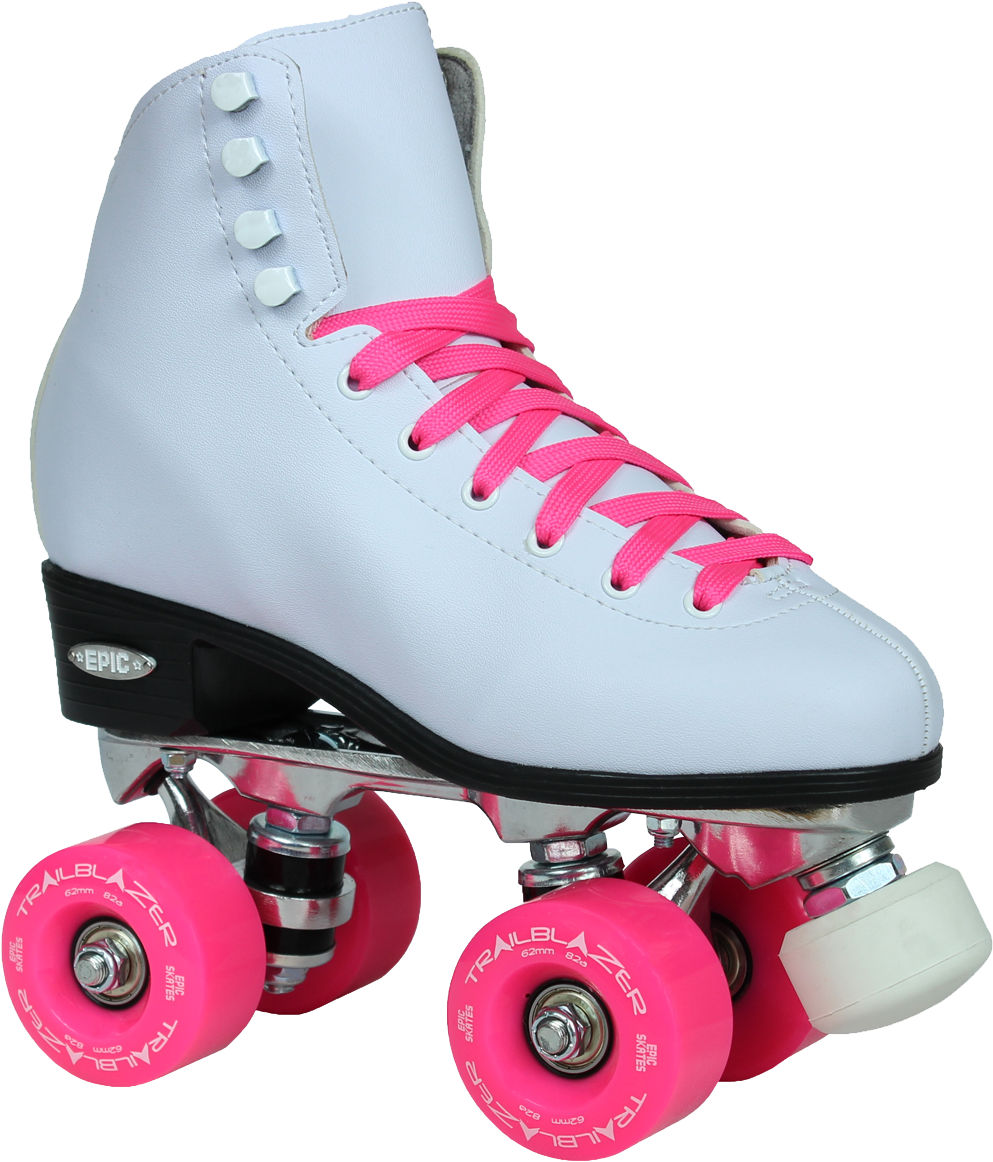 White And Pink Roller Skates, HD Png Download PNG with transparent background