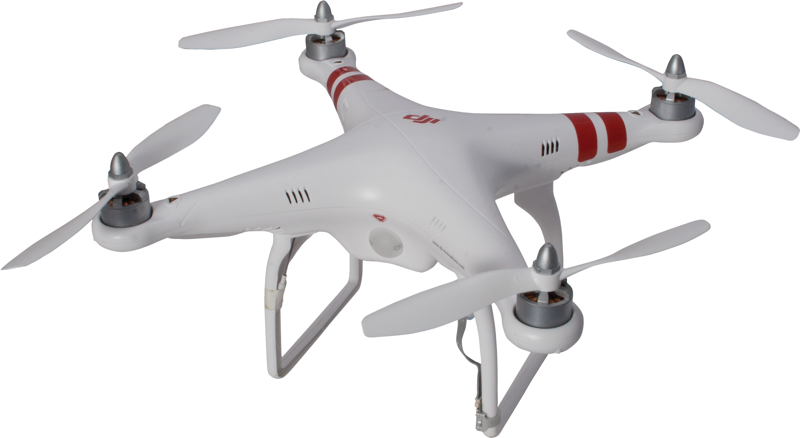 White Quadcopter Drone Isolated