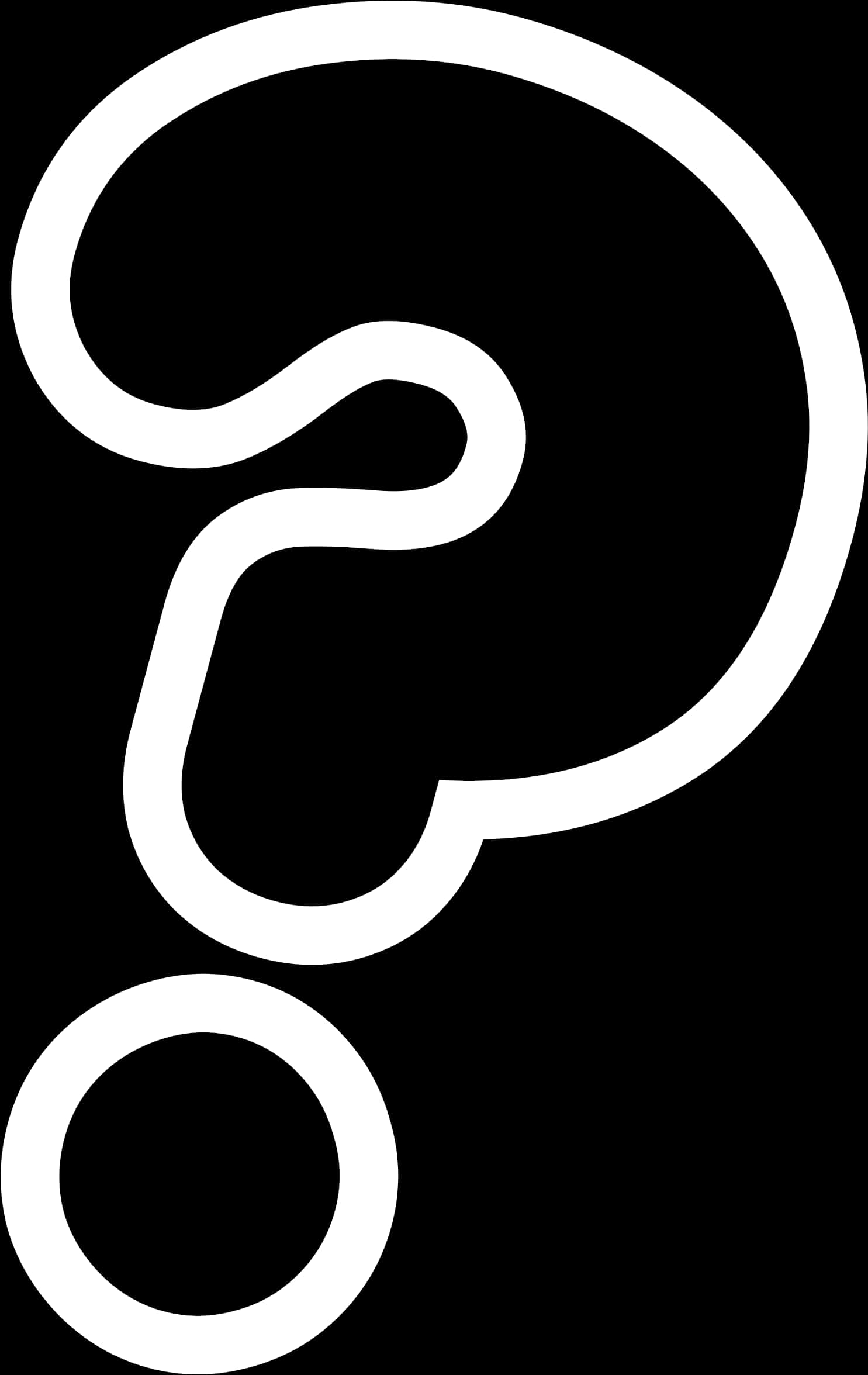 White Question Mark Clipart