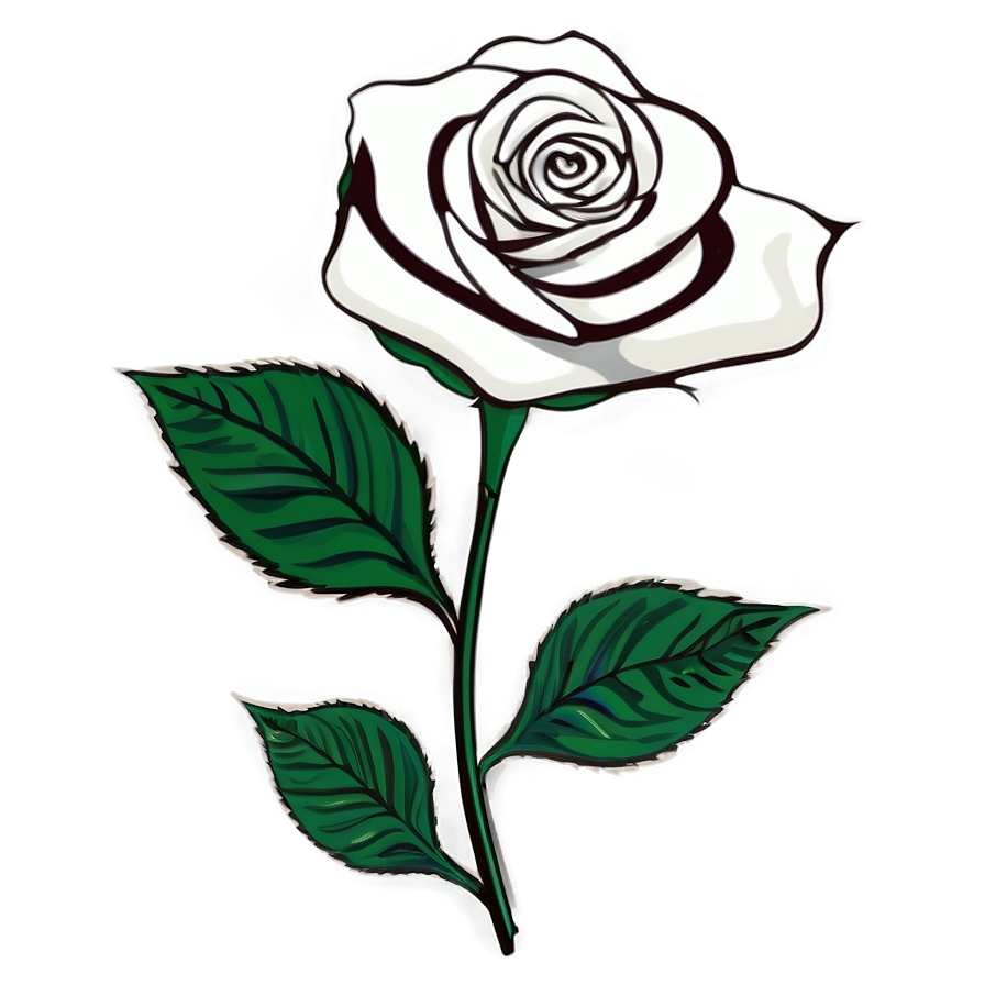 White Rose Clipart Png Det56