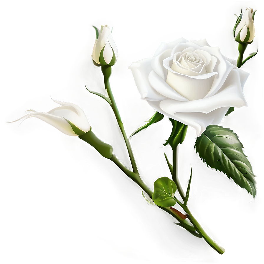 White Rose Flower PNG 80 PNG with transparent background