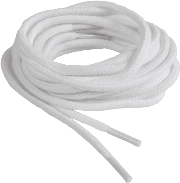 White Round Shoelace