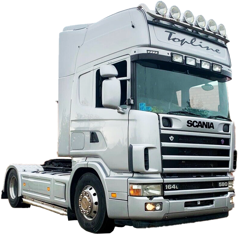 White Scania164 L580 Topline Truck