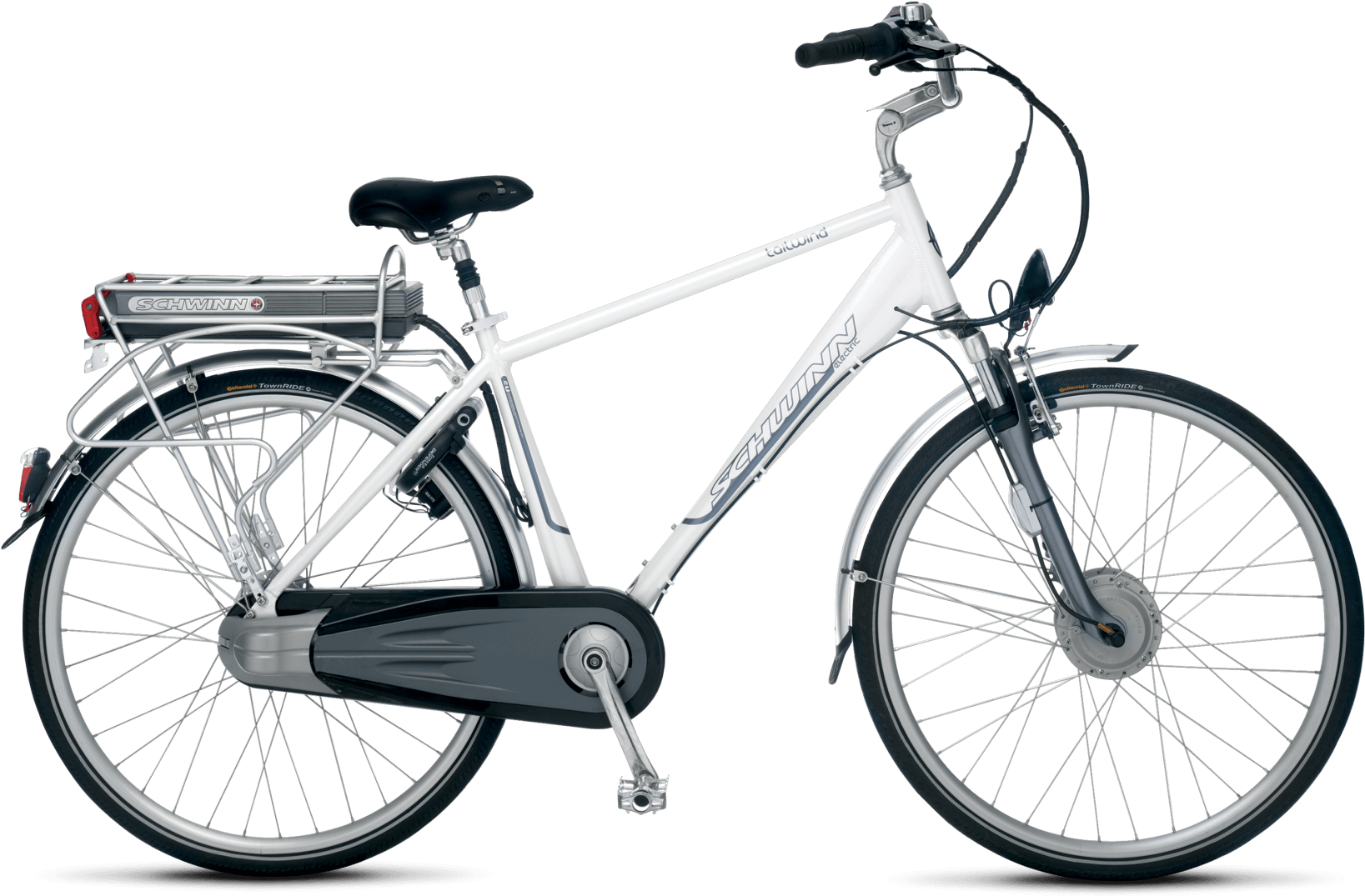 White Schwinn Electric Bicycle