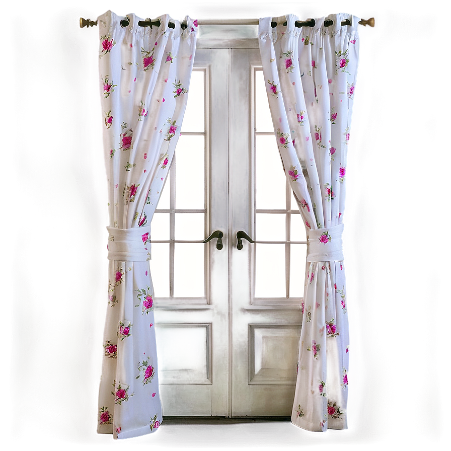 White Shabby Chic Curtains Png Hgl78