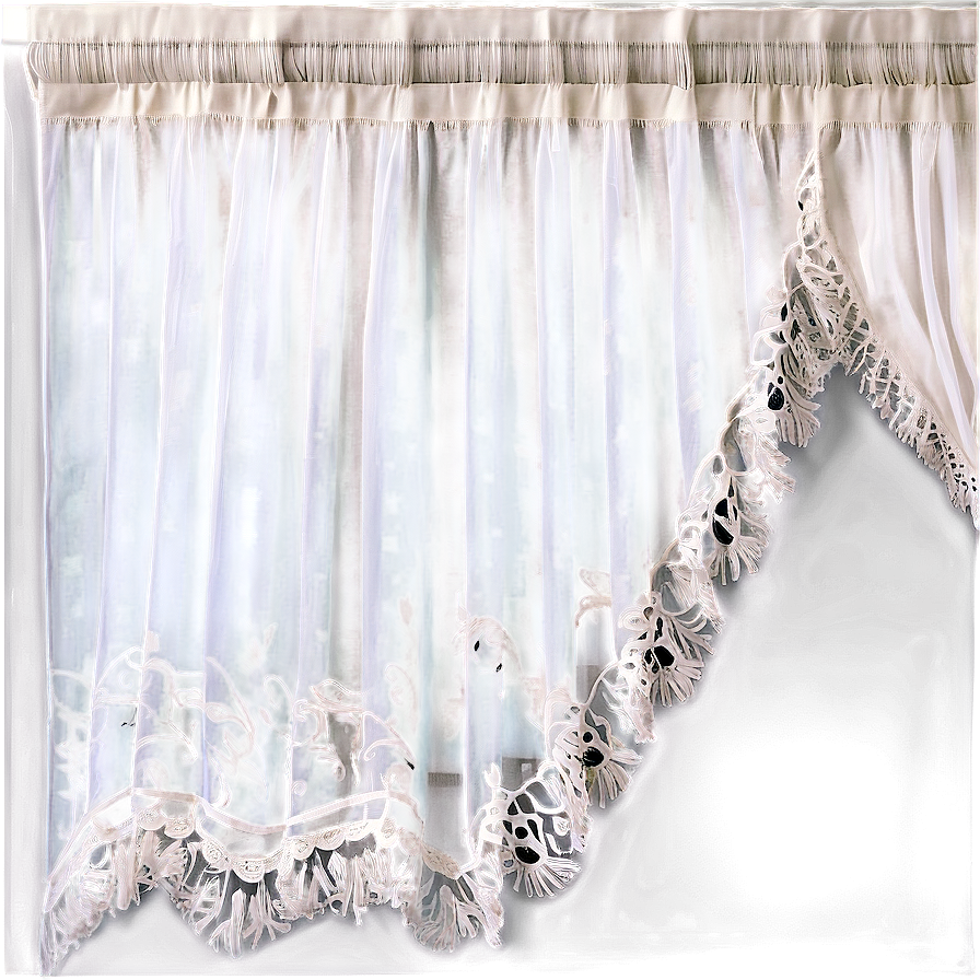 White Sheer Voile Curtains Png 06282024