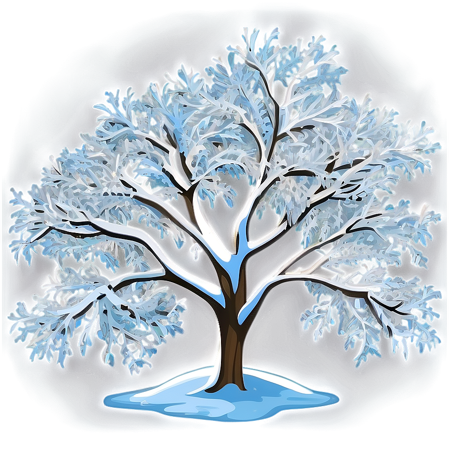 White Snow Tree PNG 2 PNG image with a transparent background, free high-resolution download