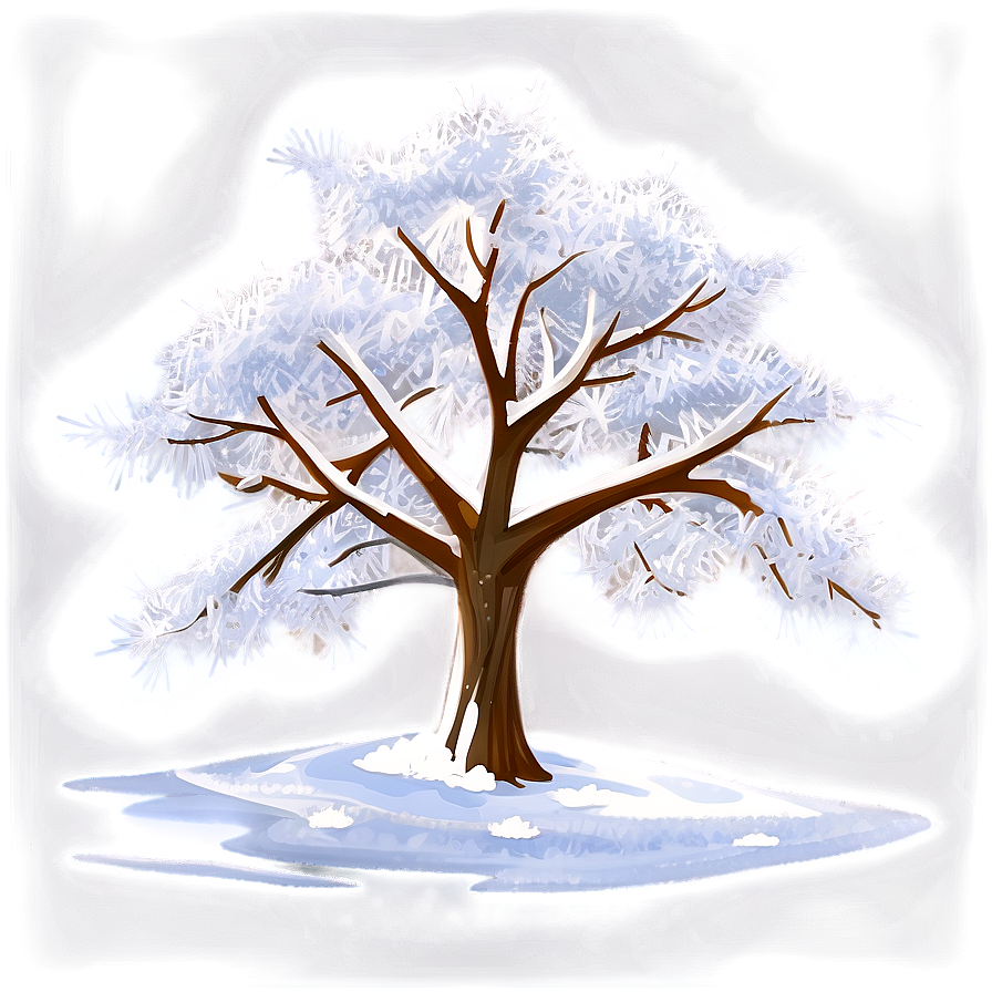 White Snow Tree PNG nvl37 PNG image with a transparent background, free high-resolution download