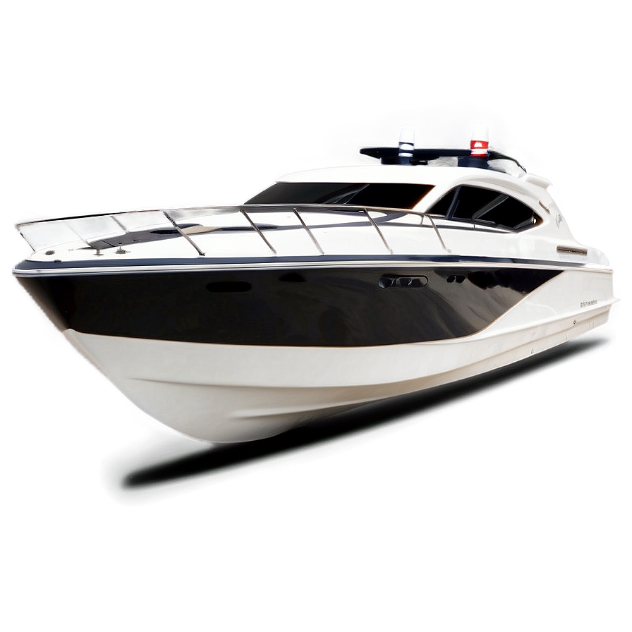 White Speed Boat Png Qvd97