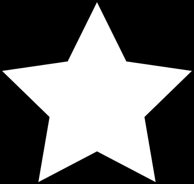 White Star Icon Graphic