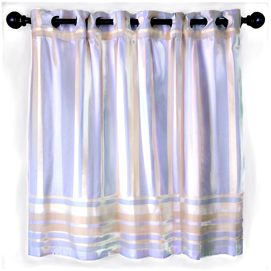 White Striped Curtains Png 74