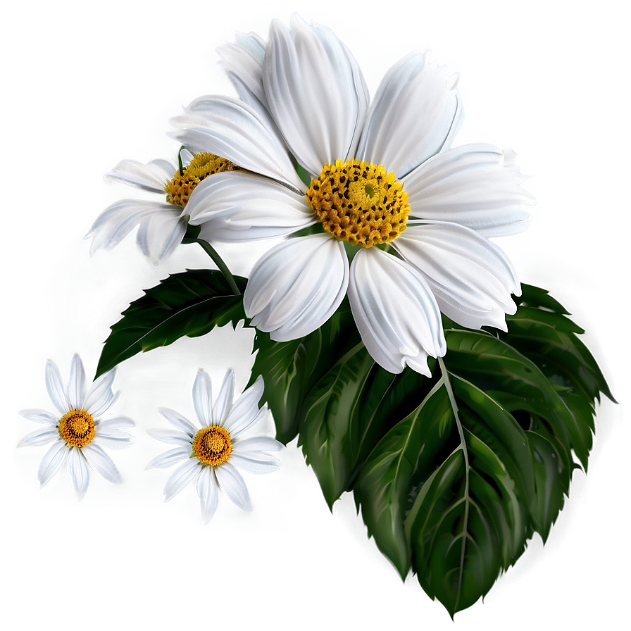 White Summer Flowers Png 31