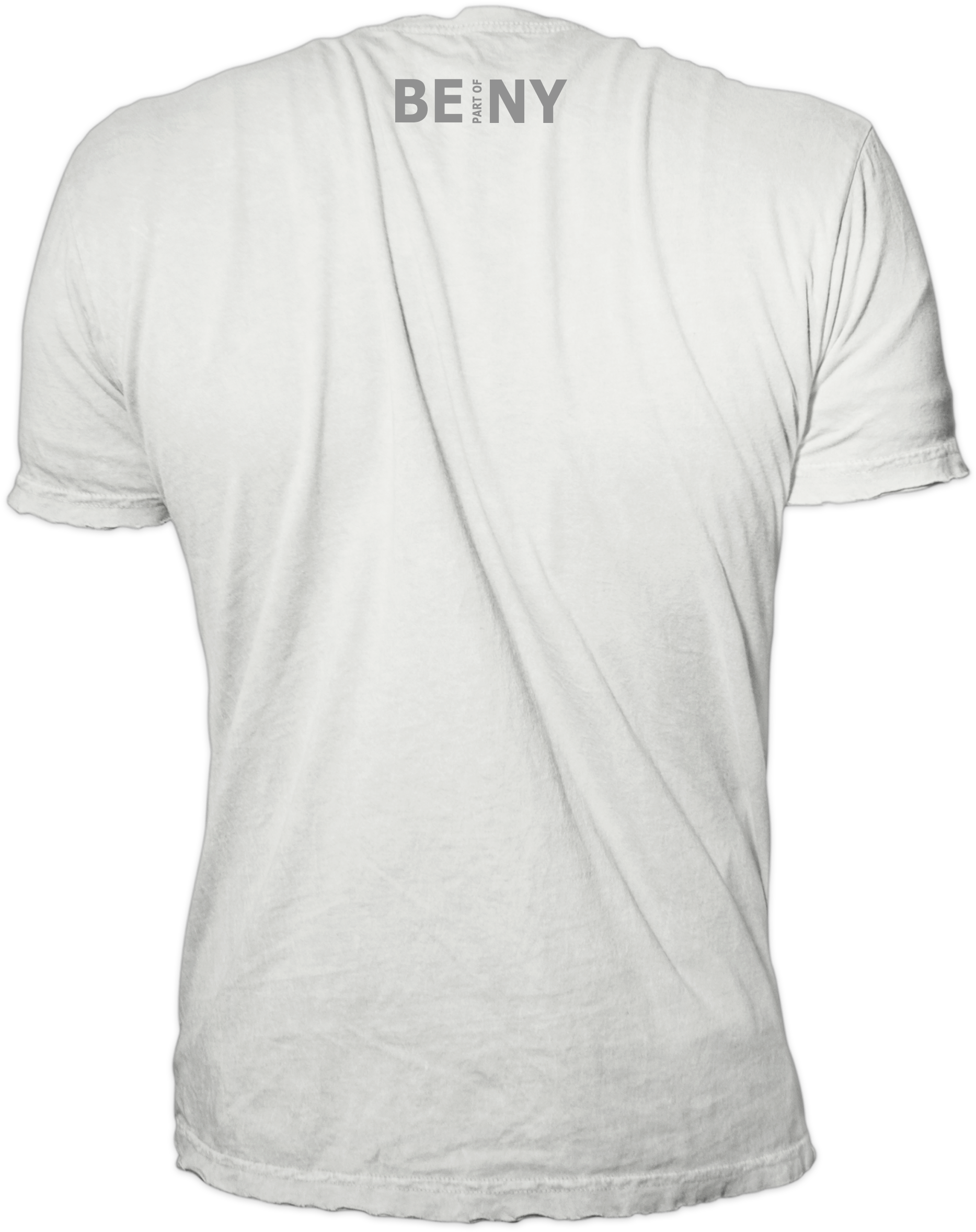 White T Shirt Back View PNG with transparent background